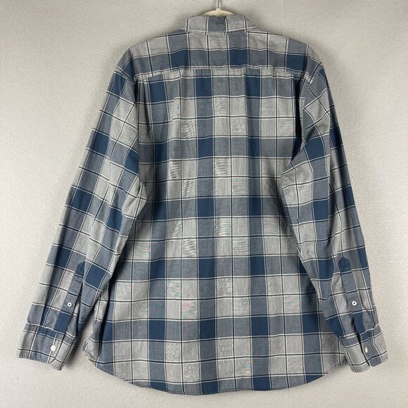Bonobos Slim Fit Shirt Mens XXL Blue Gray Plaid Long Sleeve Button Down Cotton - Picture 8 of 13